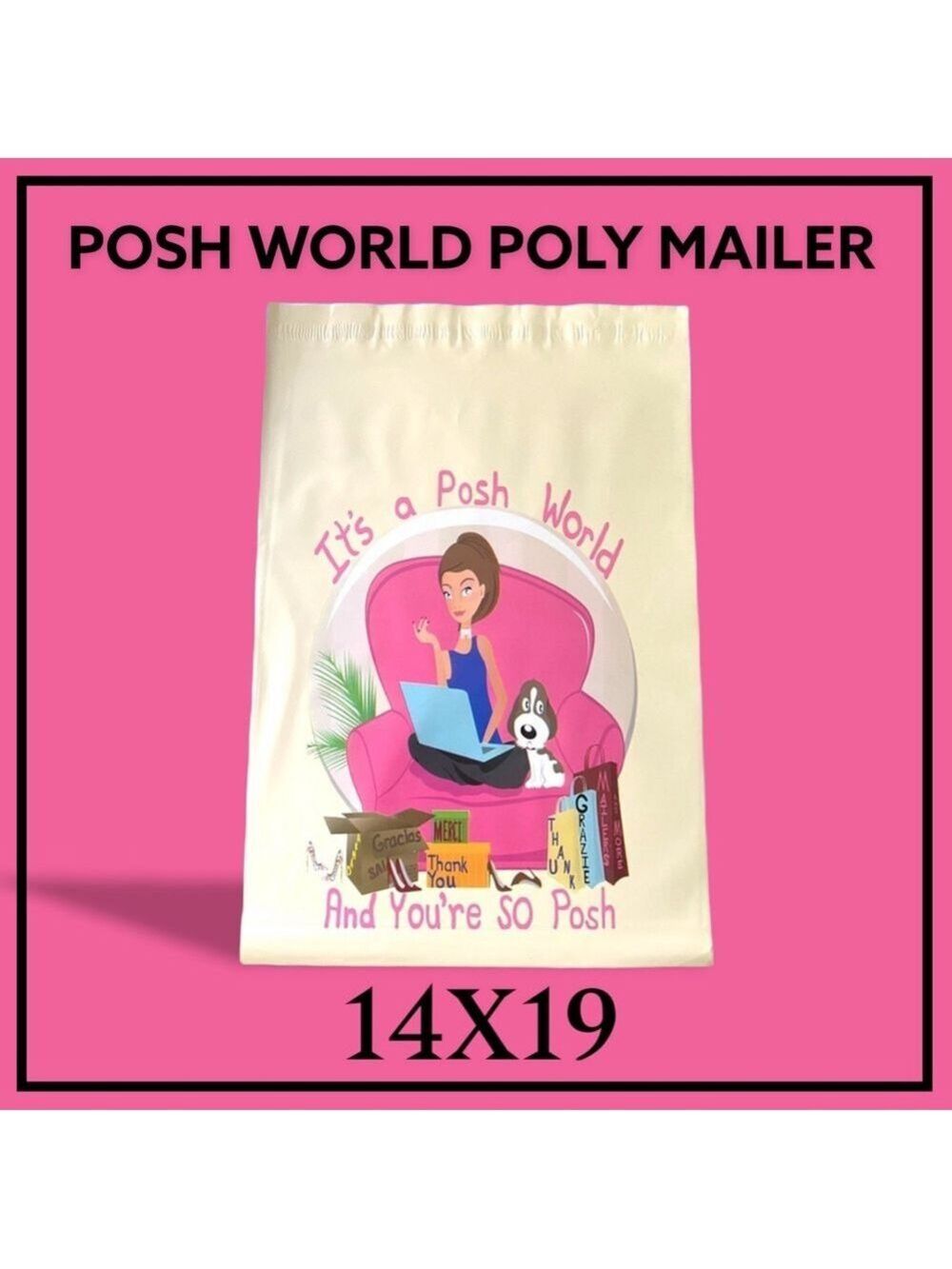 25 14X19 Posh World Poly Mailers PRICE IS FIRM - Picture 10 of 12